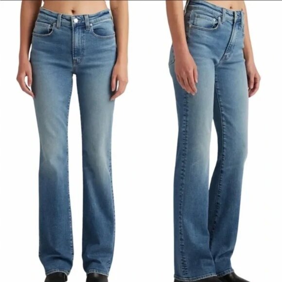 Edwin 1947 Women's Lark Mid-Rise Boot Cut Jeans Blue Flashback Size 32 NWT - Picture 10 of 10